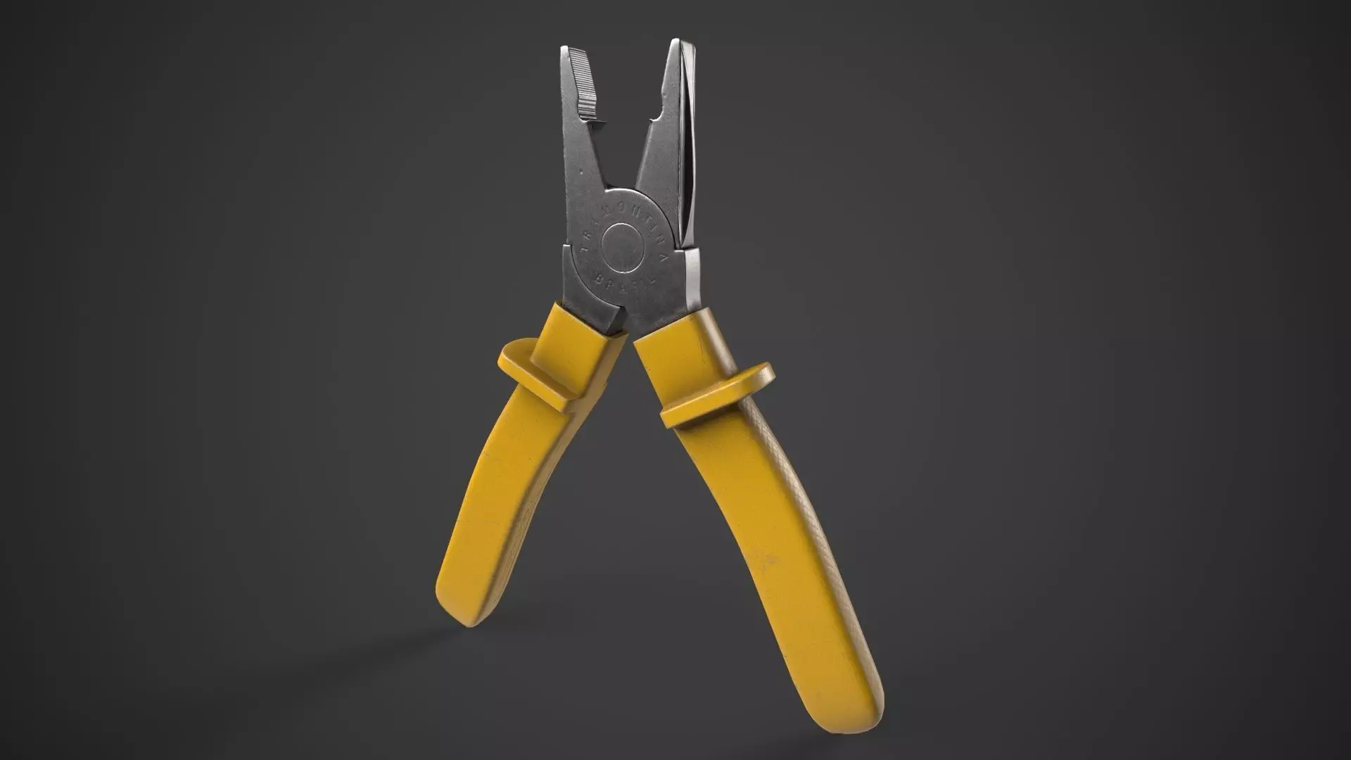 Pliers Low-poly 3D model_0