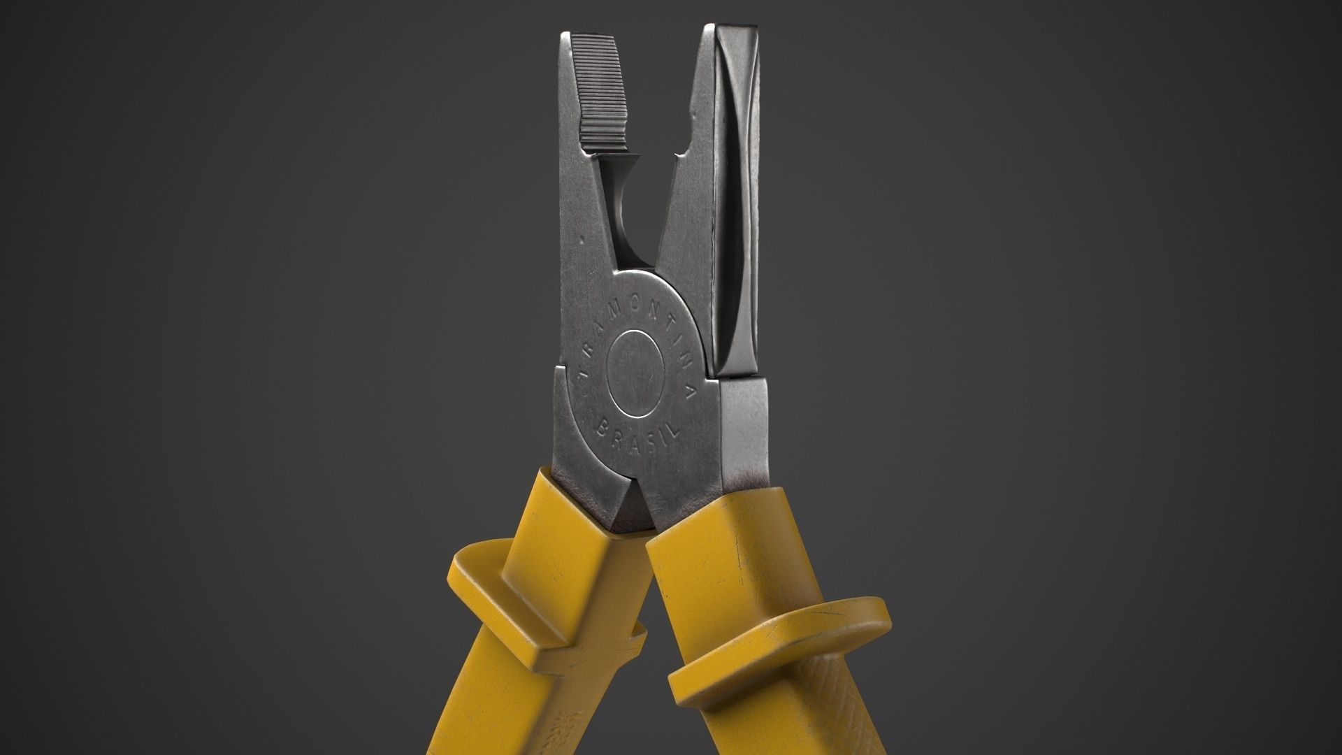 Pliers Low-poly 3D model_2