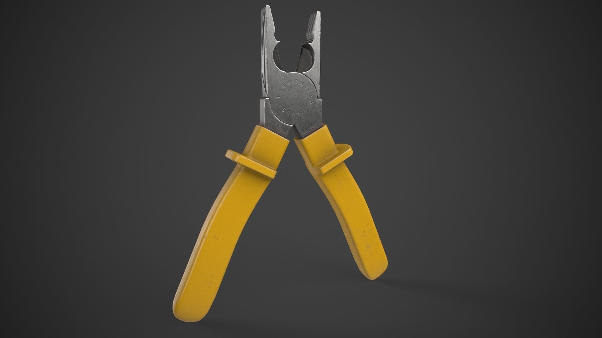 Pliers Low-poly 3D model_3