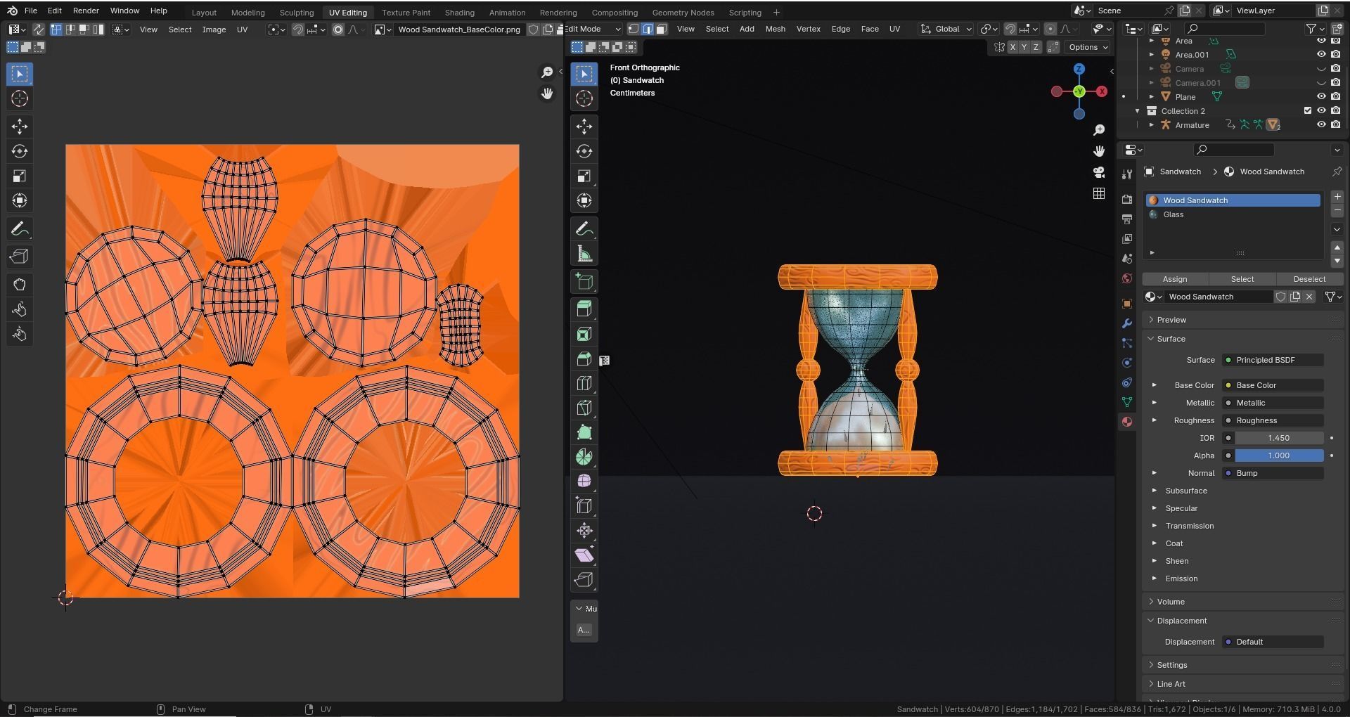 Low poly - Stylized Game Items - Sandwatch Low-poly 3D model_5