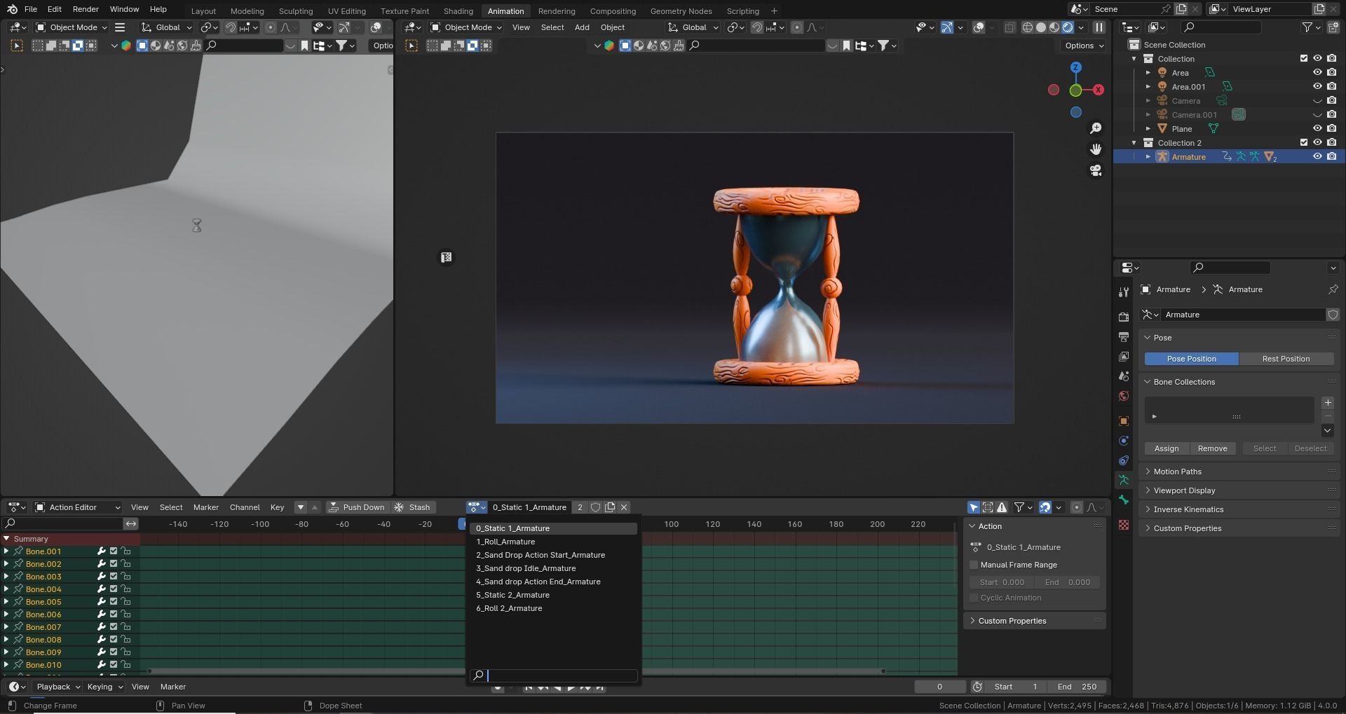 Low poly - Stylized Game Items - Sandwatch Low-poly 3D model_8