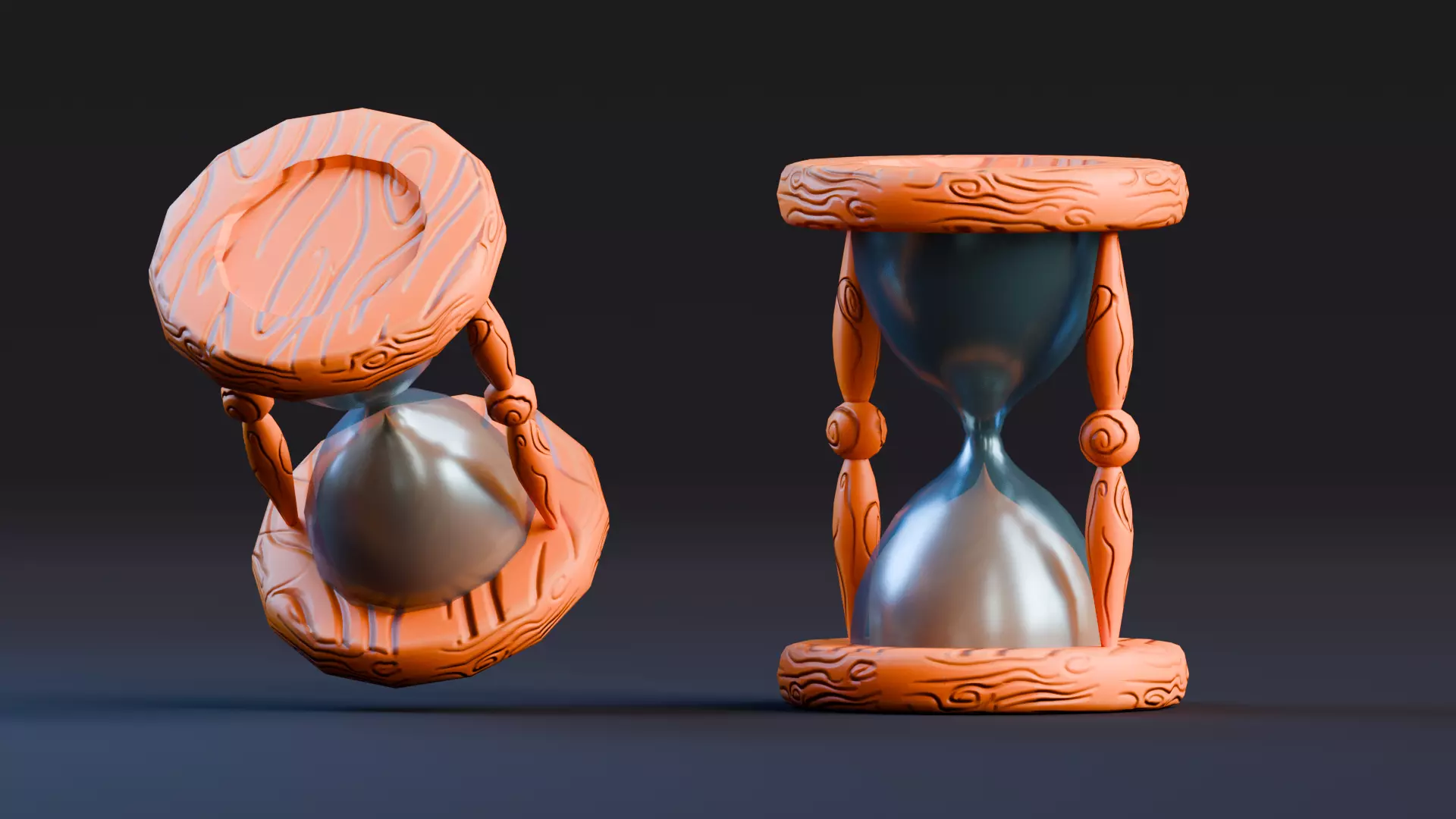 Low poly - Stylized Game Items - Sandwatch Low-poly 3D model_0