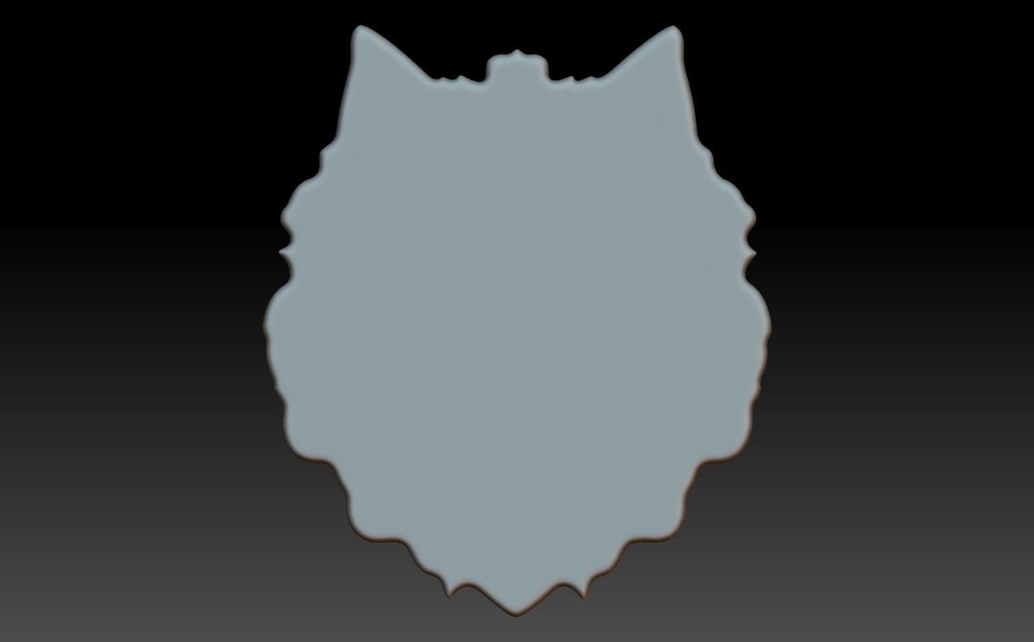 Celtic Wolf basrelief 05 240611 3D print model_5