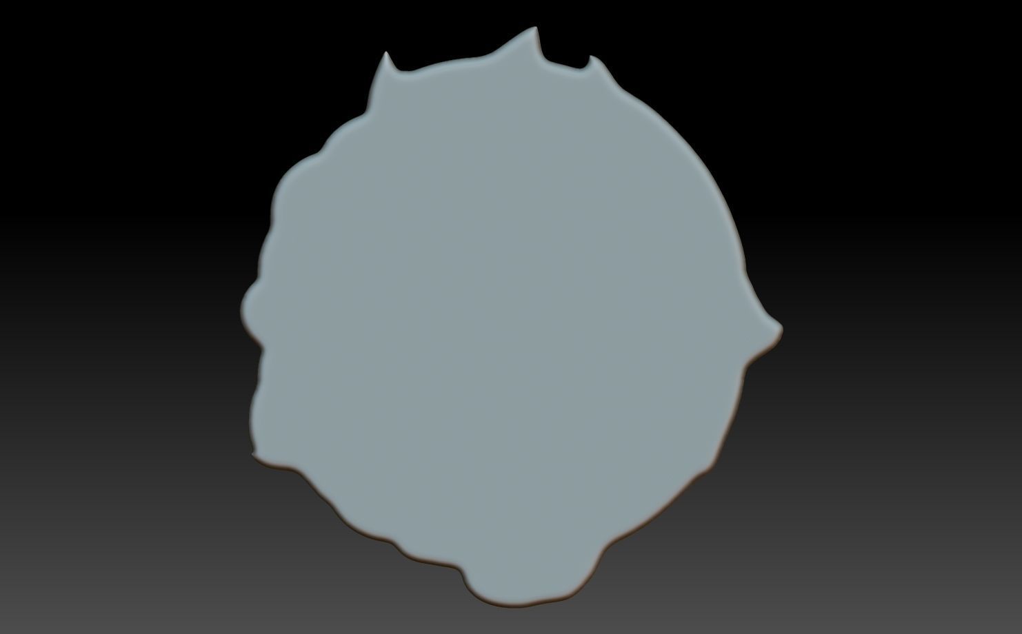 Celtic Wolf basrelief 04 240611 3D print model_5