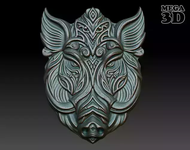 Celtic Boar basrelief 03 240611