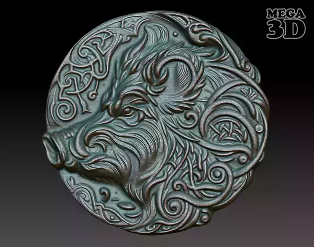 Celtic Boar basrelief 02 240611