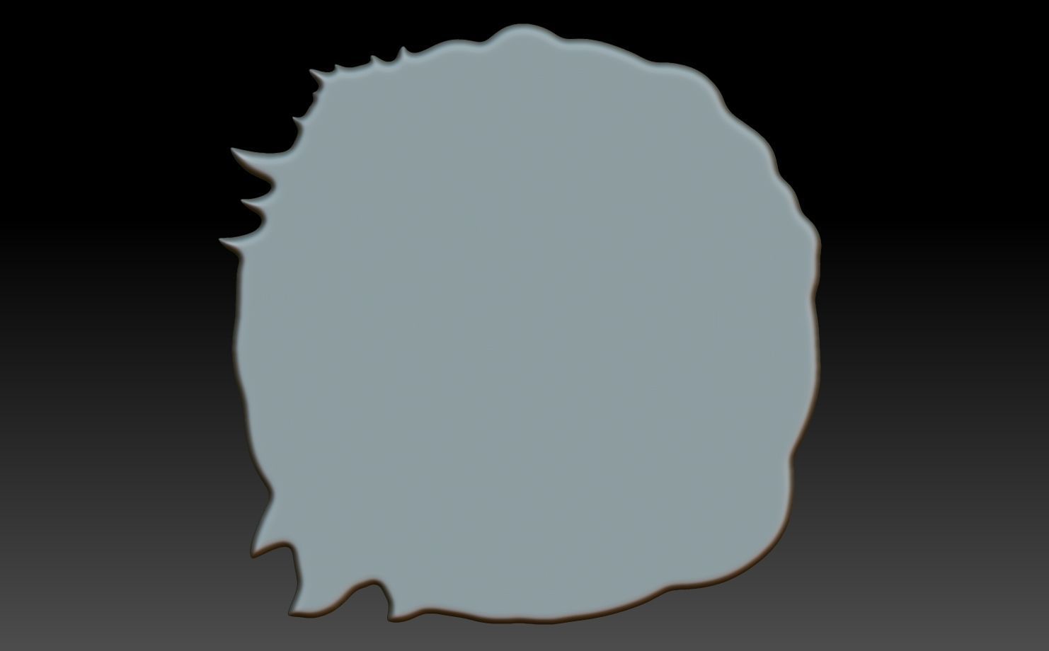 Celtic Raven basrelief 01 240611 3D print model_5