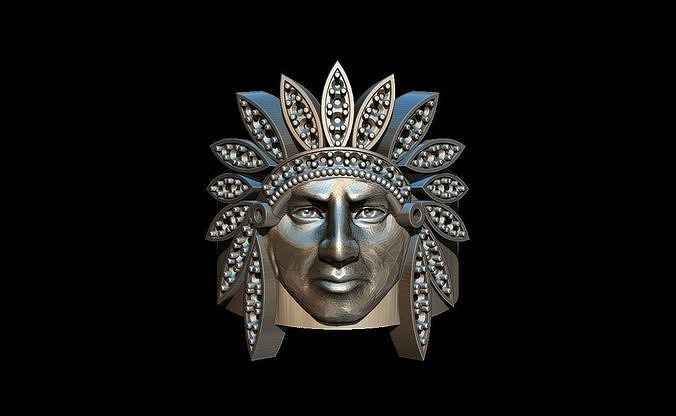 Indian ring 3D print model