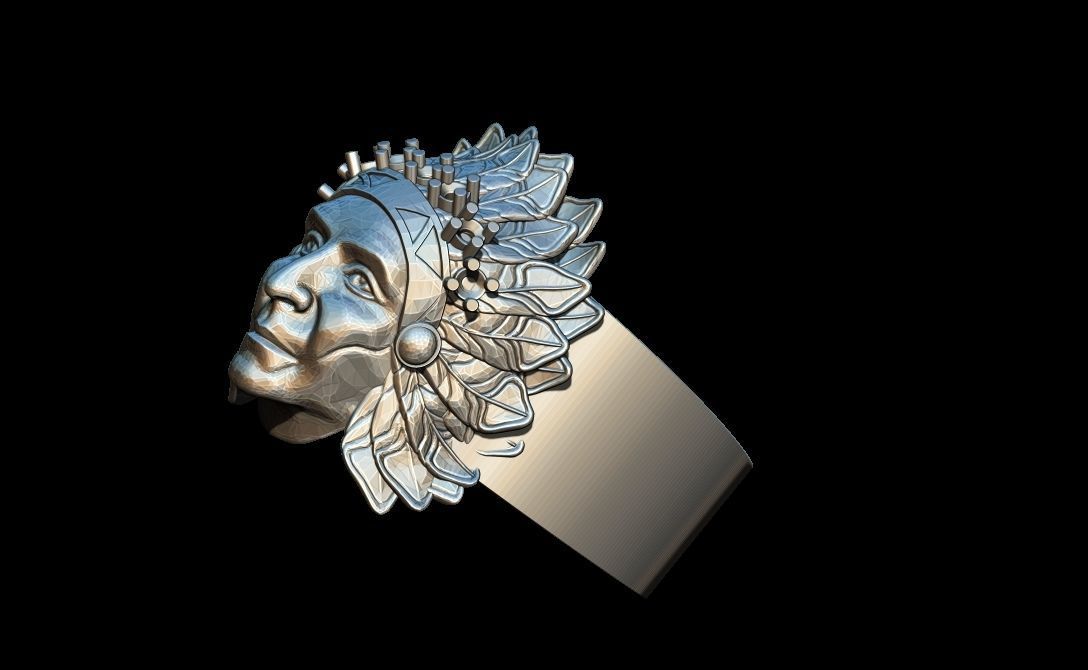 Indian Ring 3D print model_5