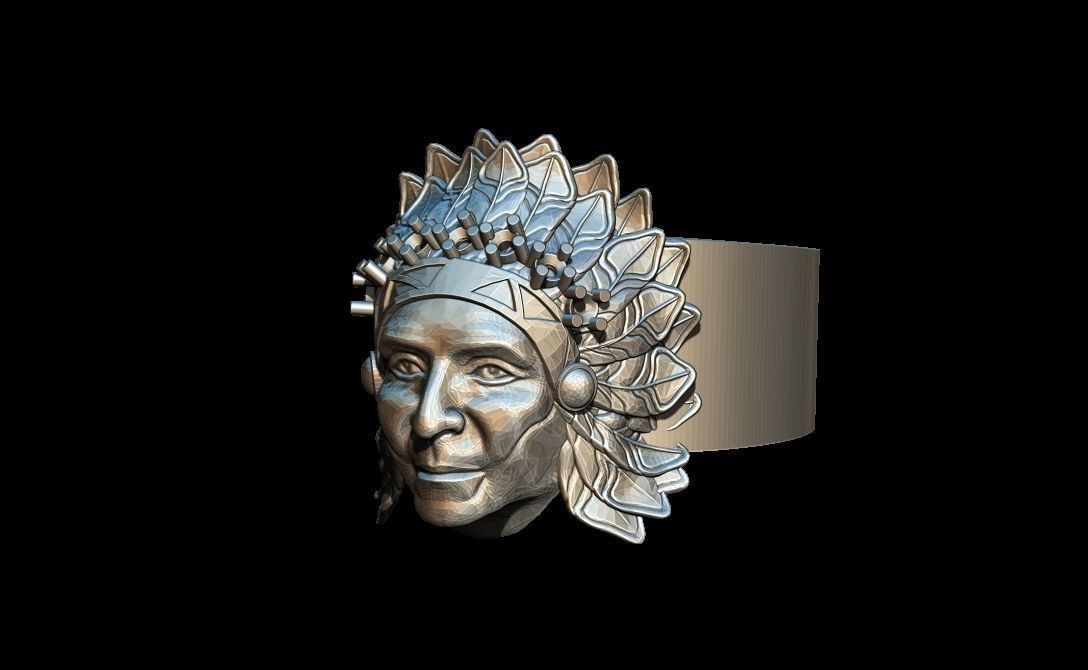 Indian Ring 3D print model_2