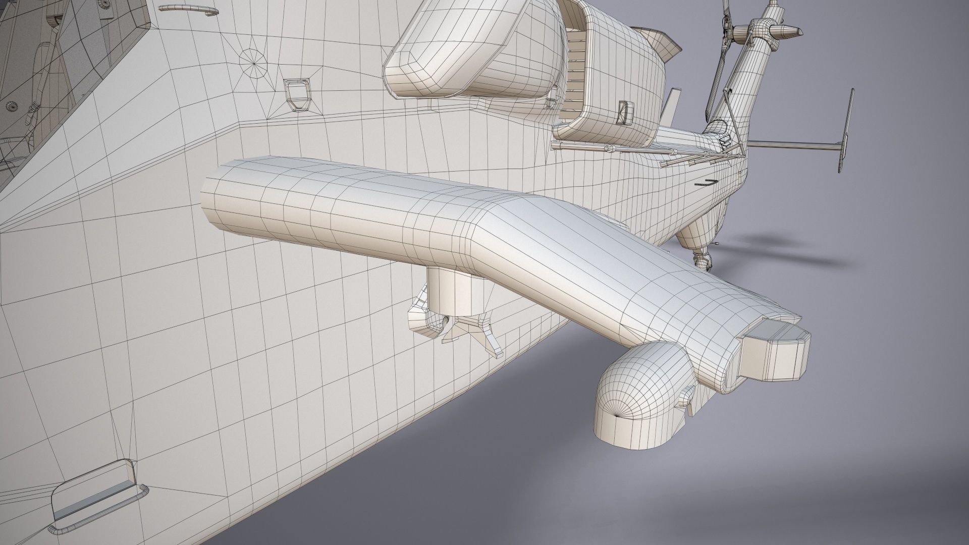 EC-665 Tiger HAD Spainish Army Static Low-poly 3D model_46