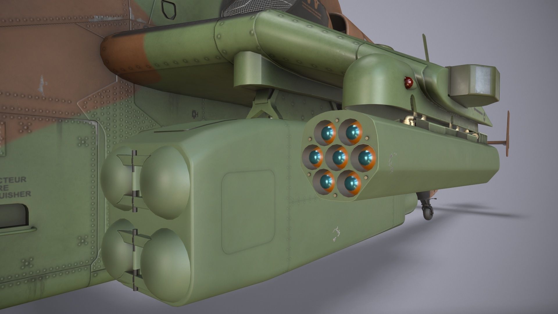 EC-665 Tiger HAD Spainish Army Static Low-poly 3D model_23