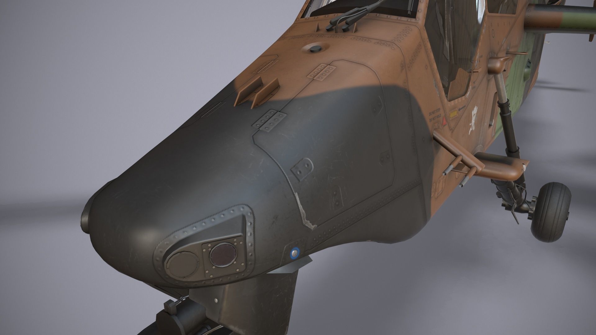 EC-665 Tiger HAD Spainish Army Basic Animation Low-poly 3D model_12