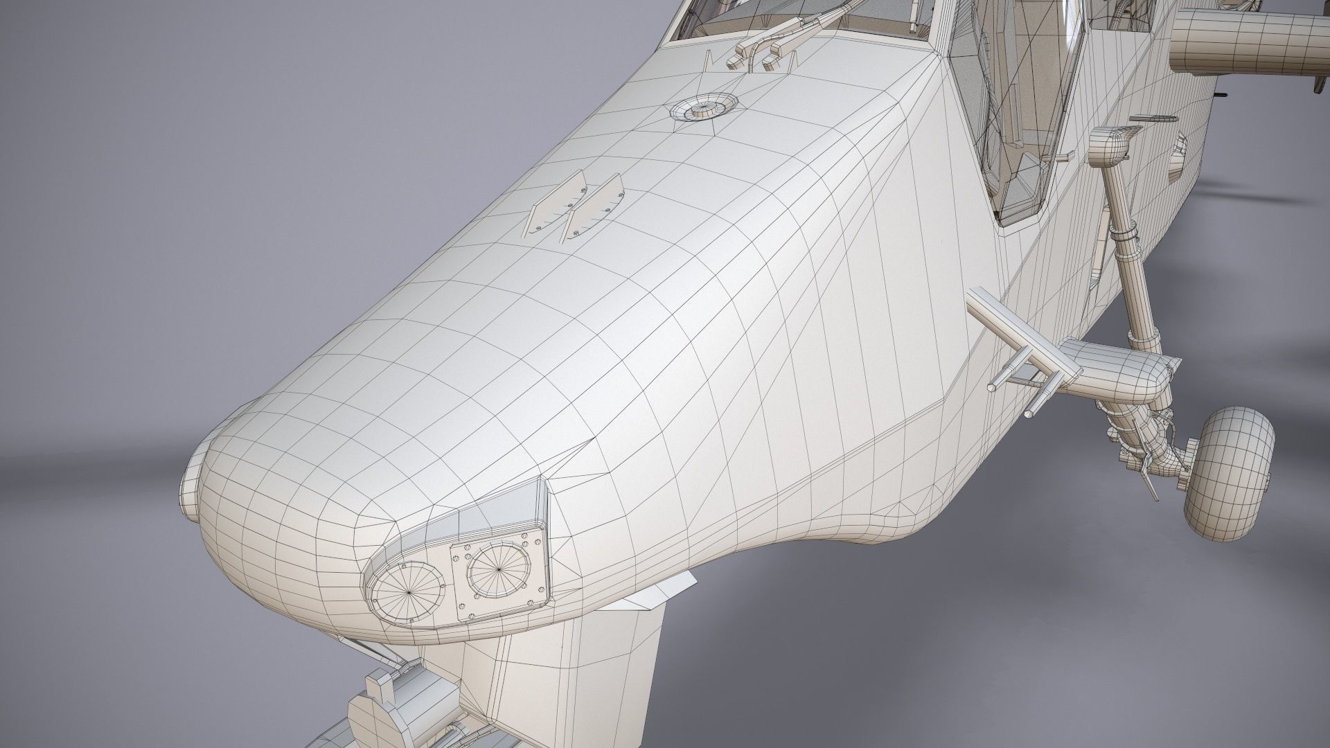 EC-665 Tiger HAD Spainish Army Basic Animation Low-poly 3D model_42