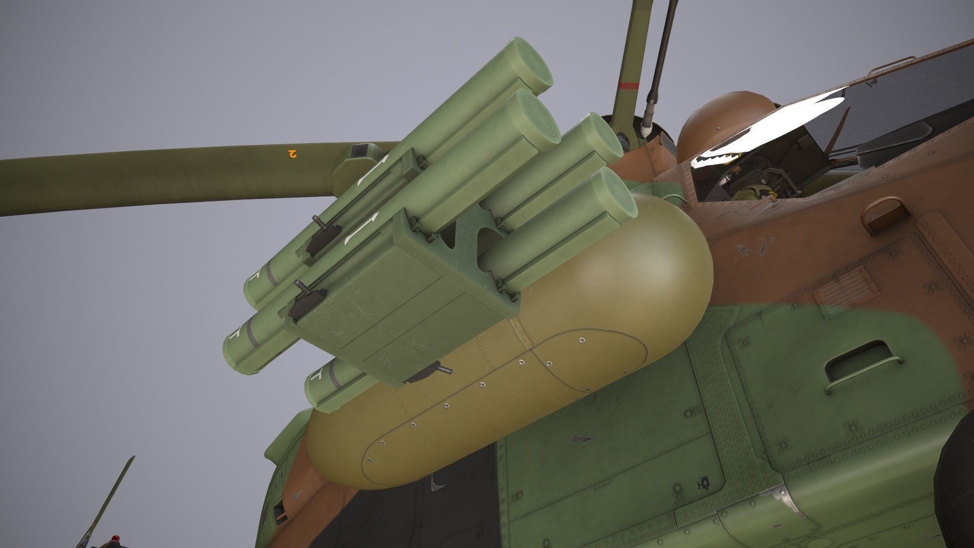 EC-665 Tiger HAD Spainish Army Basic Animation Low-poly 3D model_25