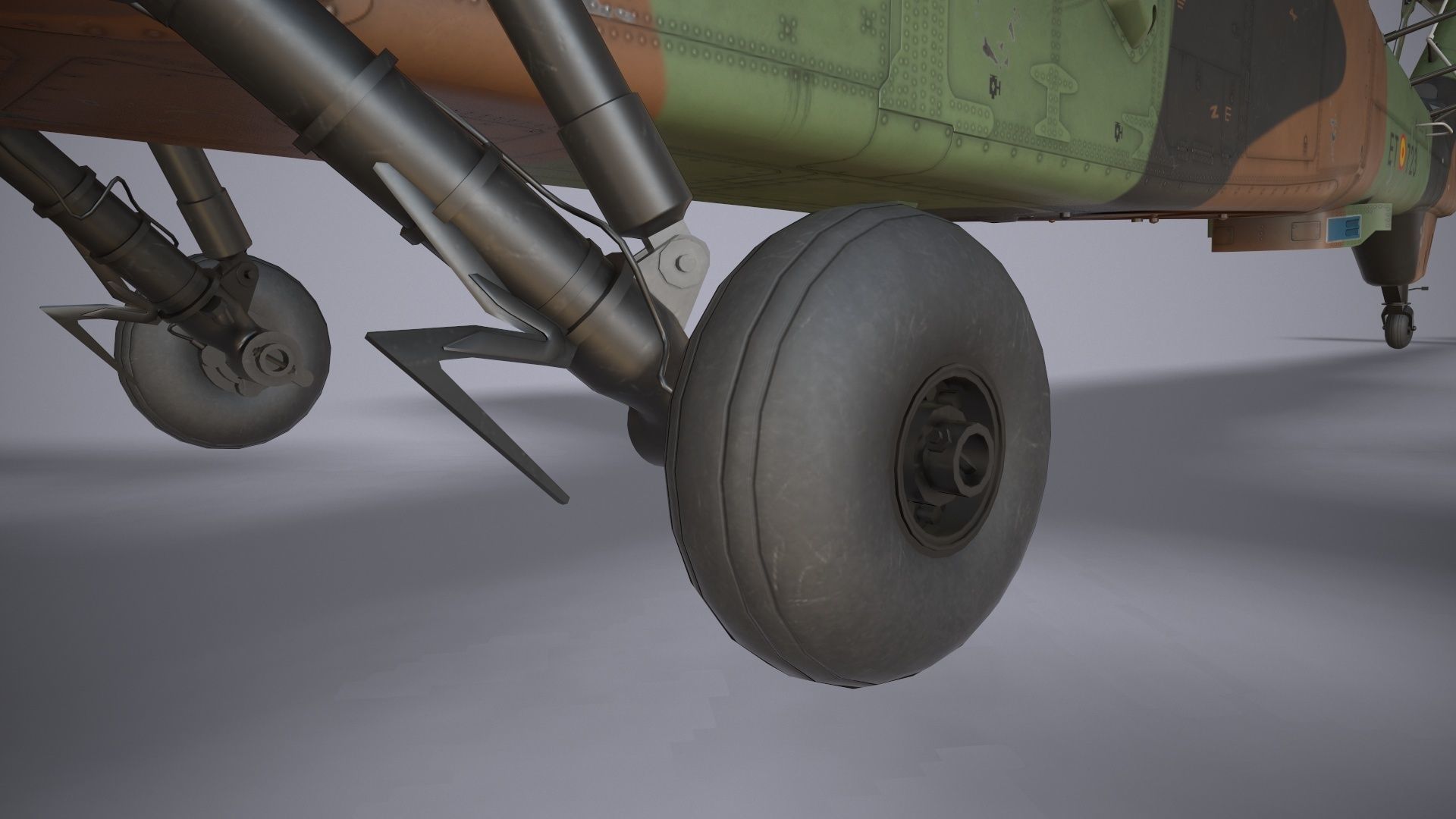 EC-665 Tiger HAD Spainish Army Complex Animation Low-poly 3D model_14