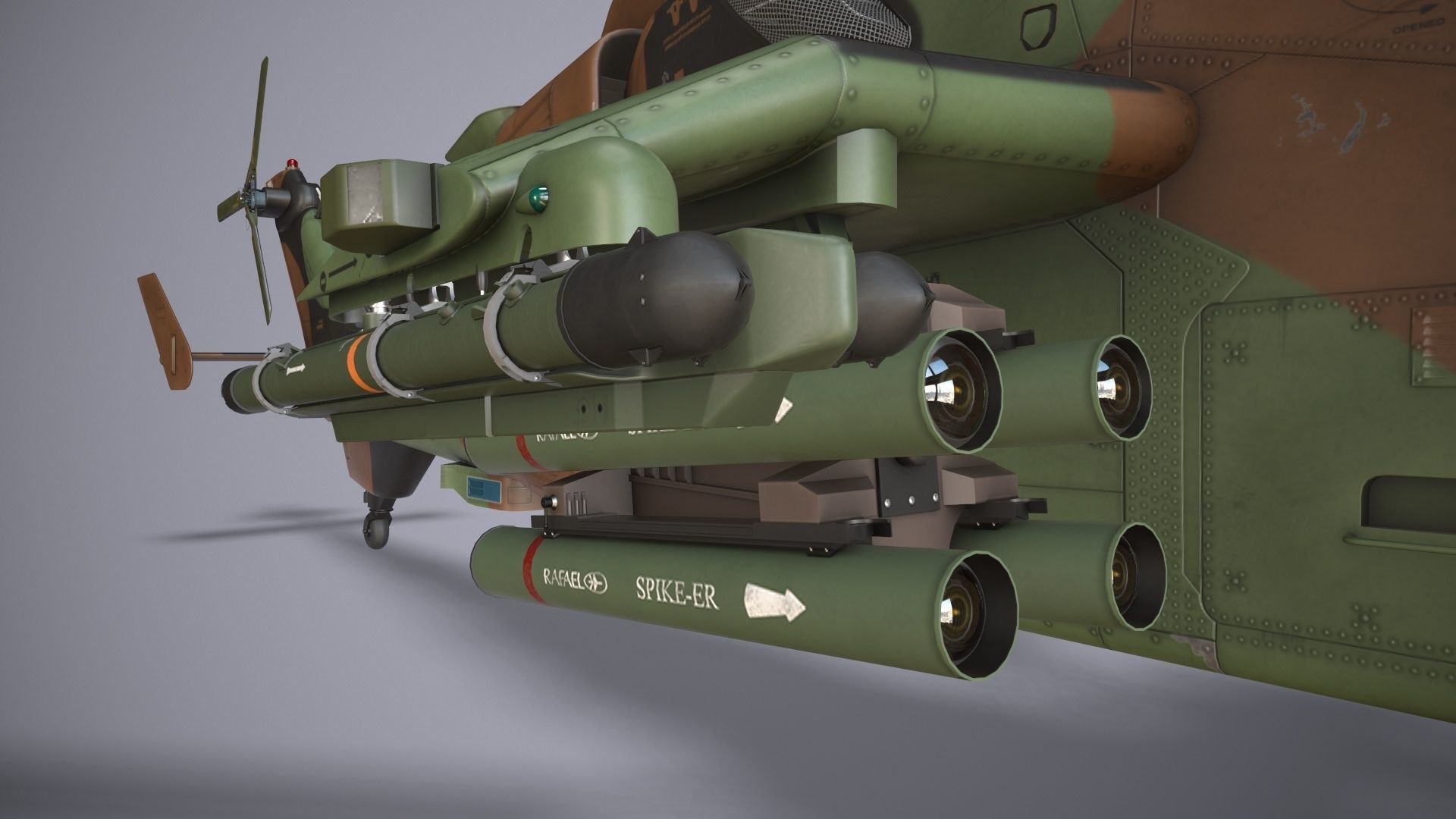 EC-665 Tiger HAD Spainish Army Complex Animation Low-poly 3D model_24