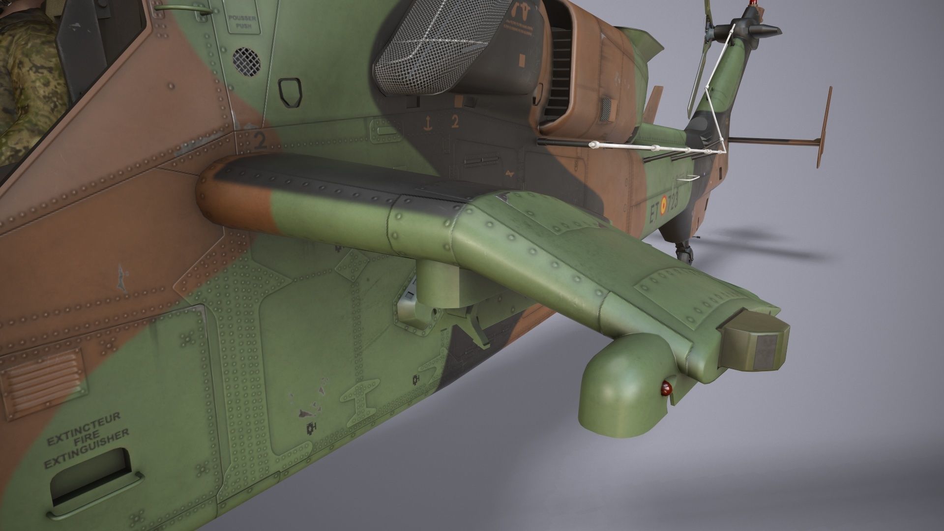 EC-665 Tiger HAD Spainish Army Complex Animation Low-poly 3D model_11