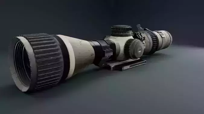 TELESCOPE Free low-poly 3D model