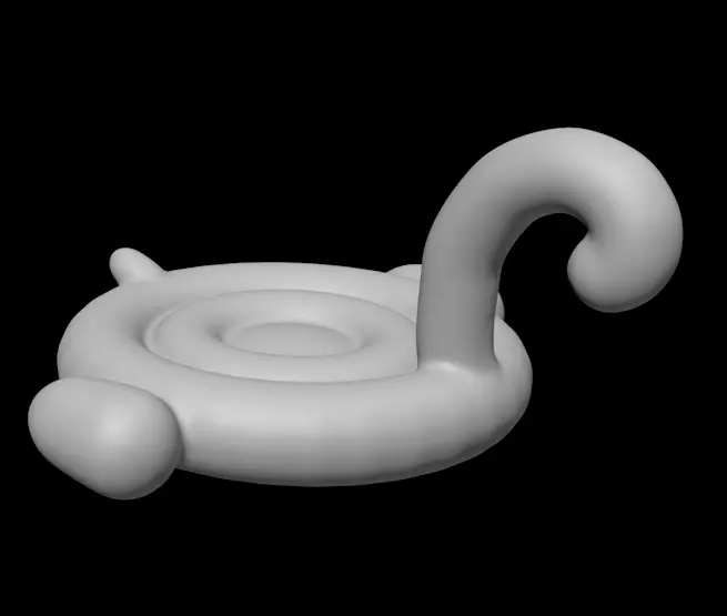 Inflatable Flamingo Free 3D model