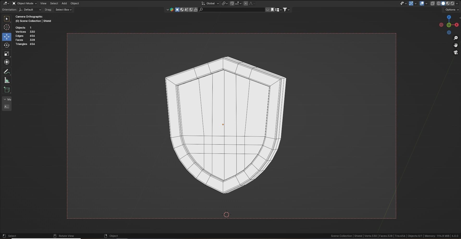 Low poly - Stylized Game Items - Shield Low-poly 3D model_4
