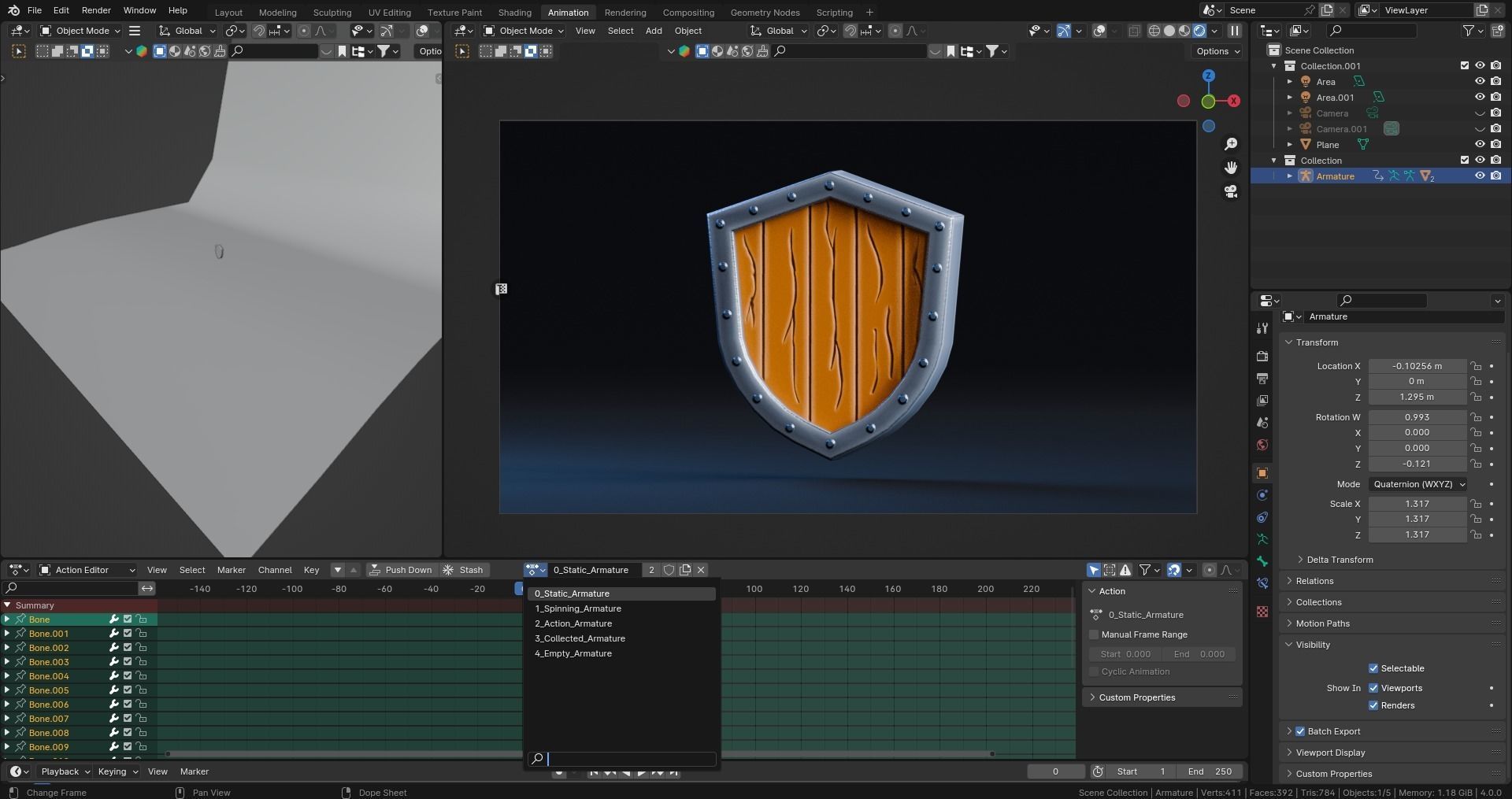 Low poly - Stylized Game Items - Shield Low-poly 3D model_8