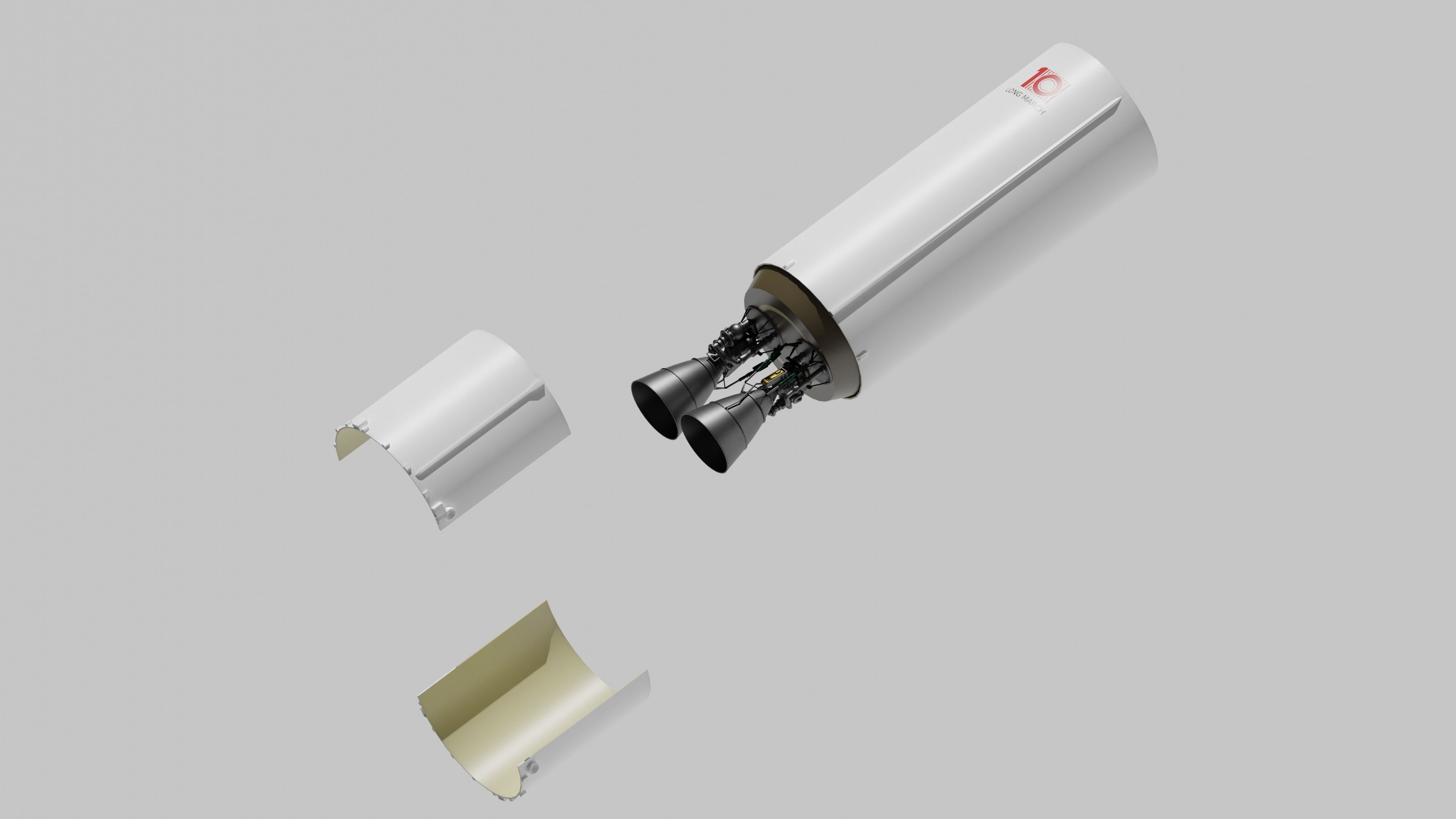 LongMarch-10 CZ-10-Blender-FBX-3D Model 3D model_9