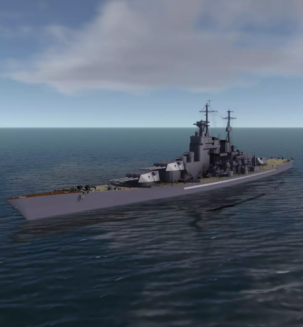 SOVIET BATTLESHIP SLAVA 3D MODEL 3D model