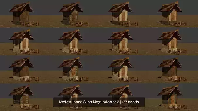 Medieval house Super Mega collection 3
