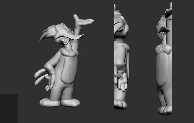 Woody Woodpecker Pendant 3D print model