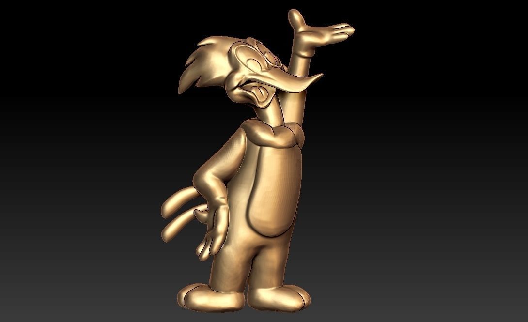 Woody Woodpecker Pendant 3D print model_2