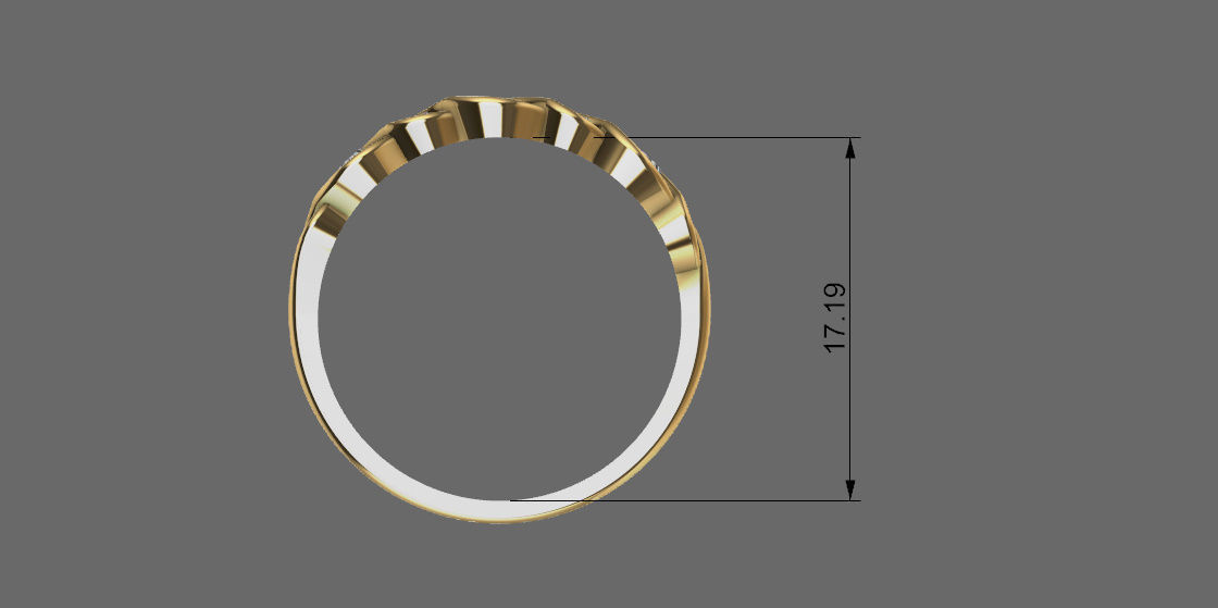 Ladies ring 3D model_6