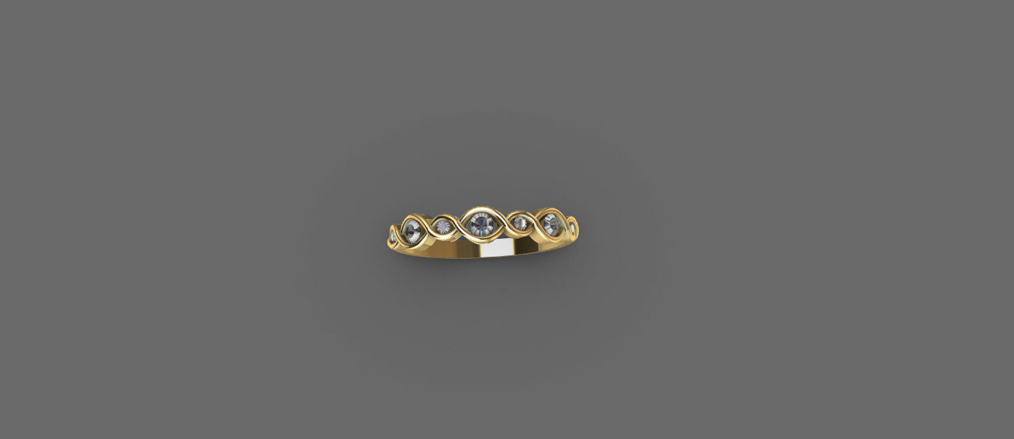 Ladies ring 3D model_4