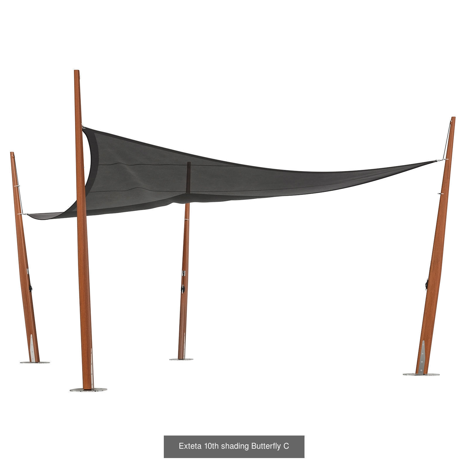 Exteta 10th shading Butterfly 6 in 1 3D Model Collection_3