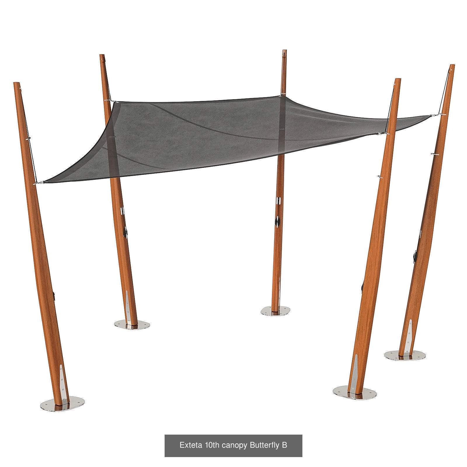 Exteta 10th shading Butterfly 6 in 1 3D Model Collection_2