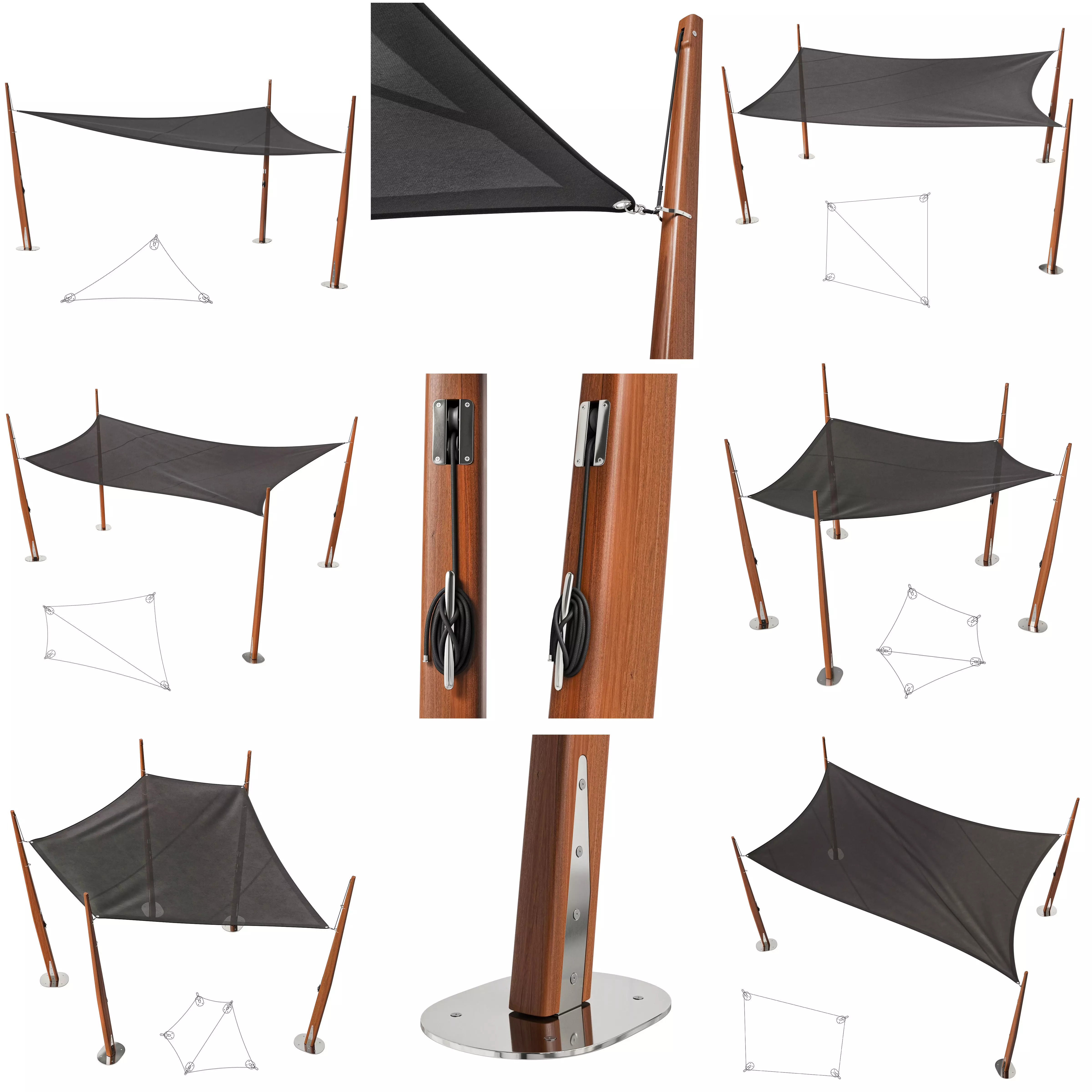 Exteta 10th shading Butterfly 6 in 1 3D Model Collection_0