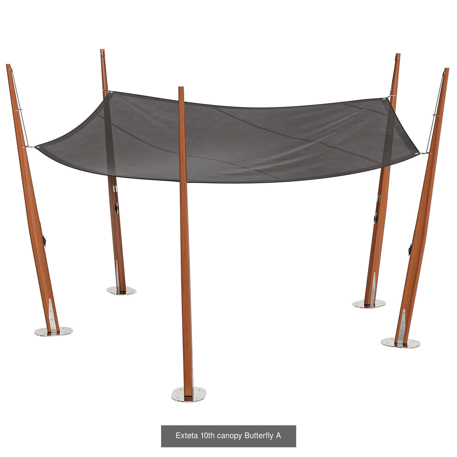 Exteta 10th shading Butterfly 6 in 1 3D Model Collection_1