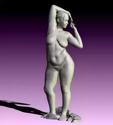 Andrea Nude female figurine High detail stl for 3D printing