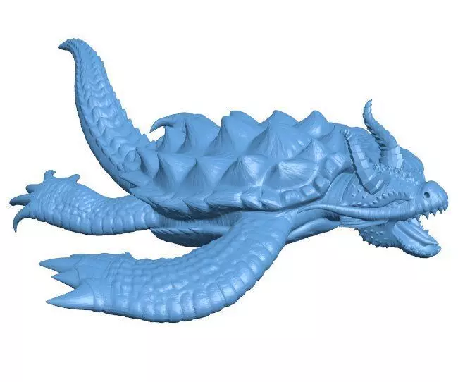 Turtle God Low-poly 3D model_0