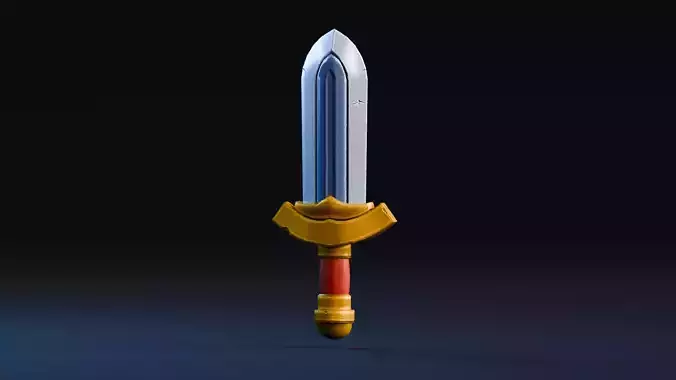 Low poly - Stylized Game Items - Sword Low-poly 3D model