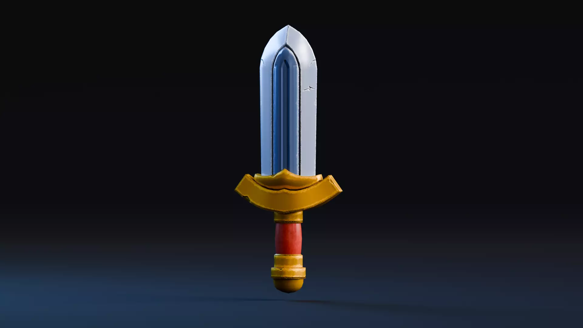Low poly - Stylized Game Items - Sword Low-poly 3D model_0