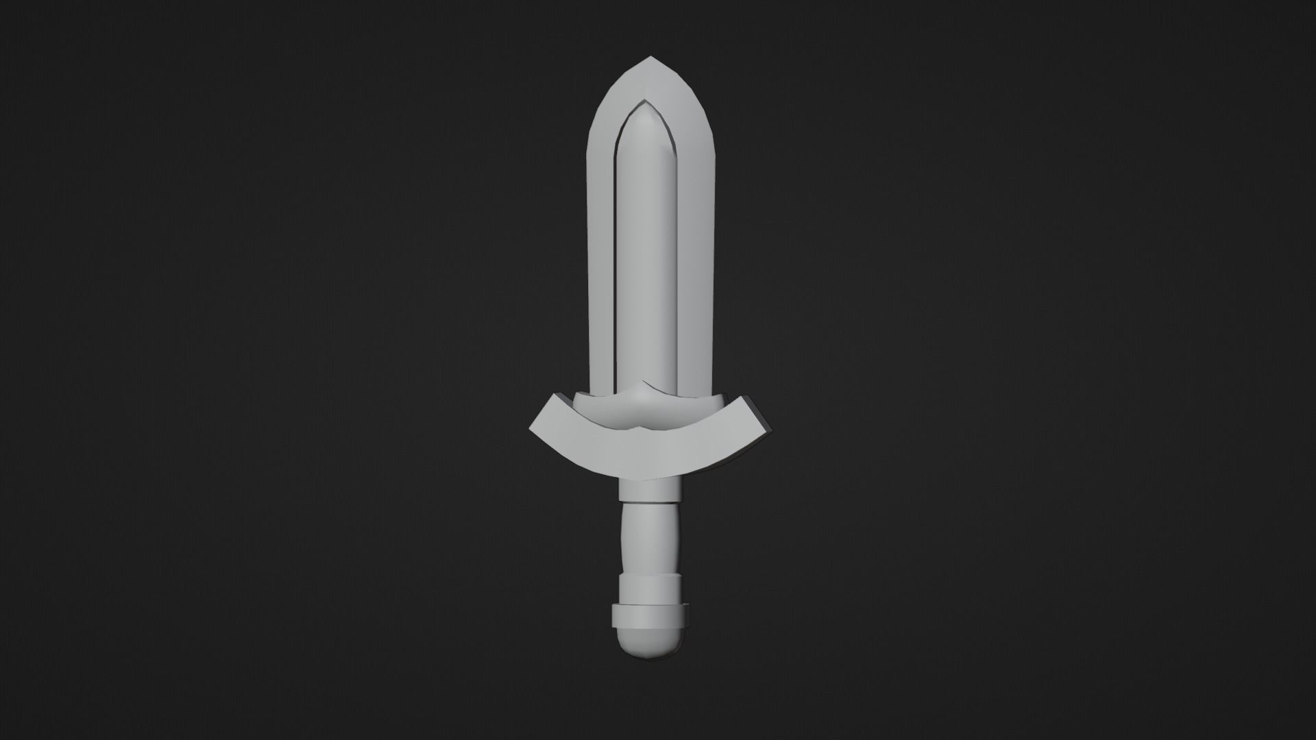 Low poly - Stylized Game Items - Sword Low-poly 3D model_3