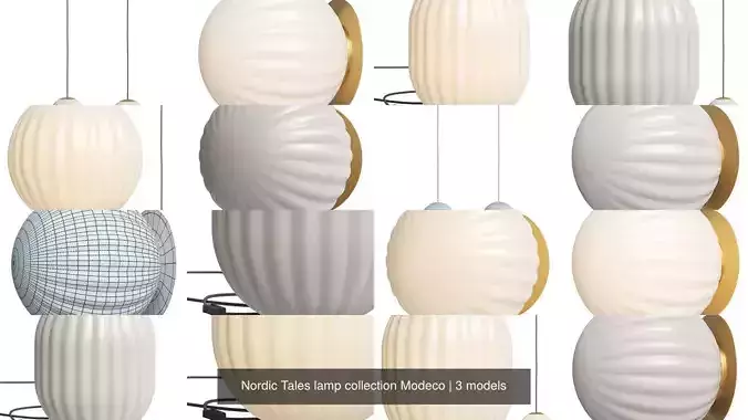 Nordic Tales lamp collection Modeco