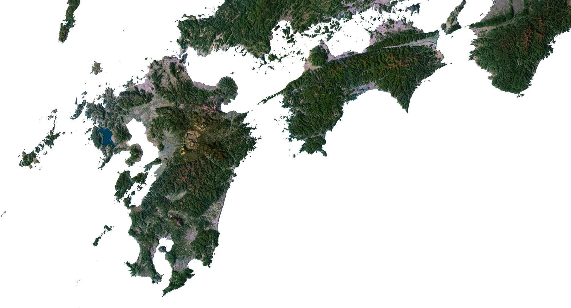 Japan Terrain 3D Map 3D model_4