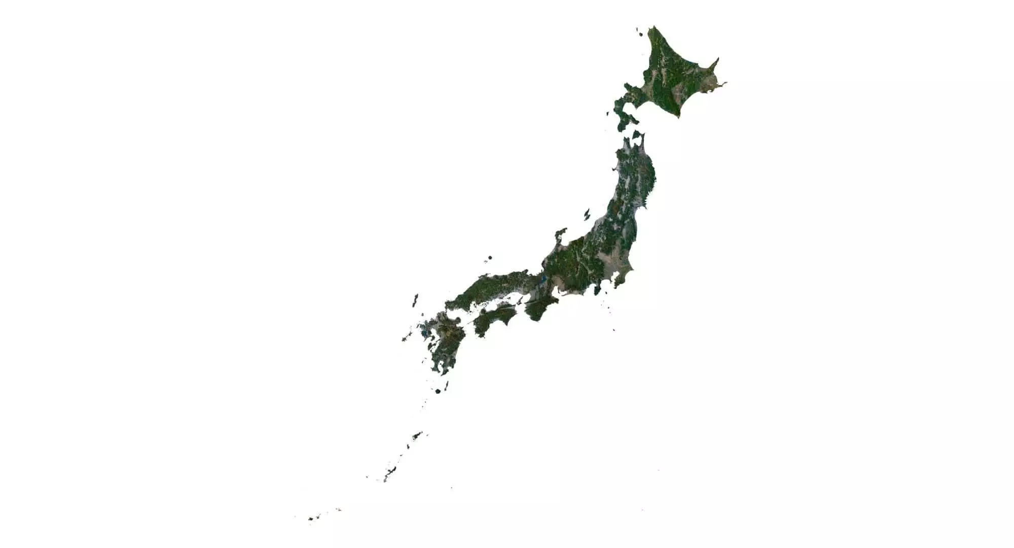 Japan Terrain 3D Map 3D model_0
