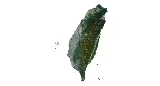 Taiwan Terrain 3D Map 3D model