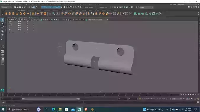 3D Printing ready Hinge Modeling