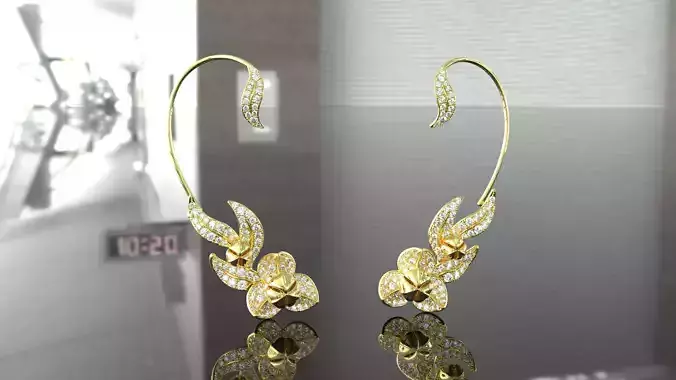 Earrings Romduol flower 79