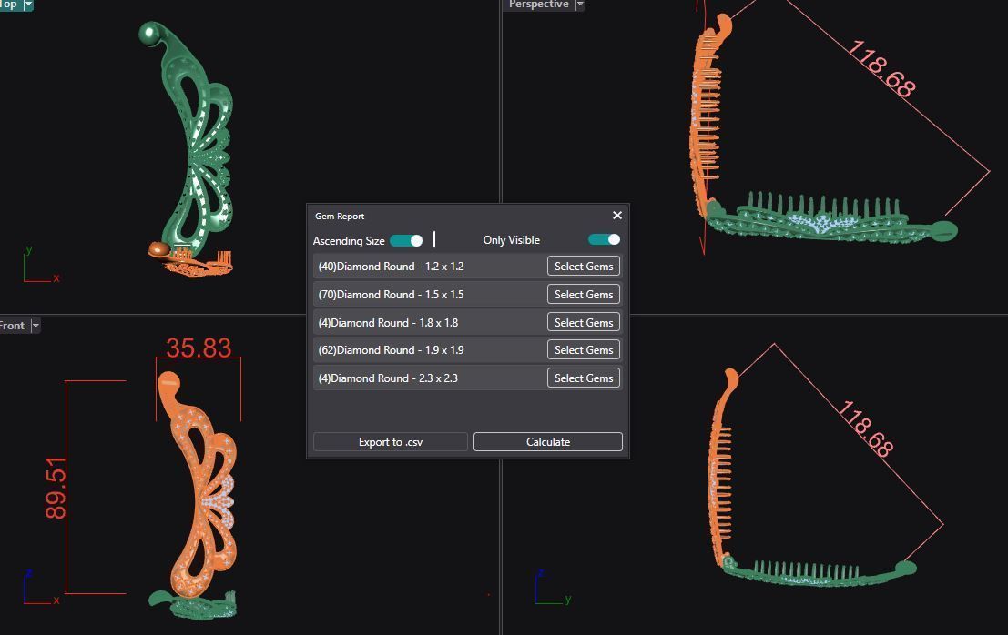Hair Brackets 81 3D print model_1