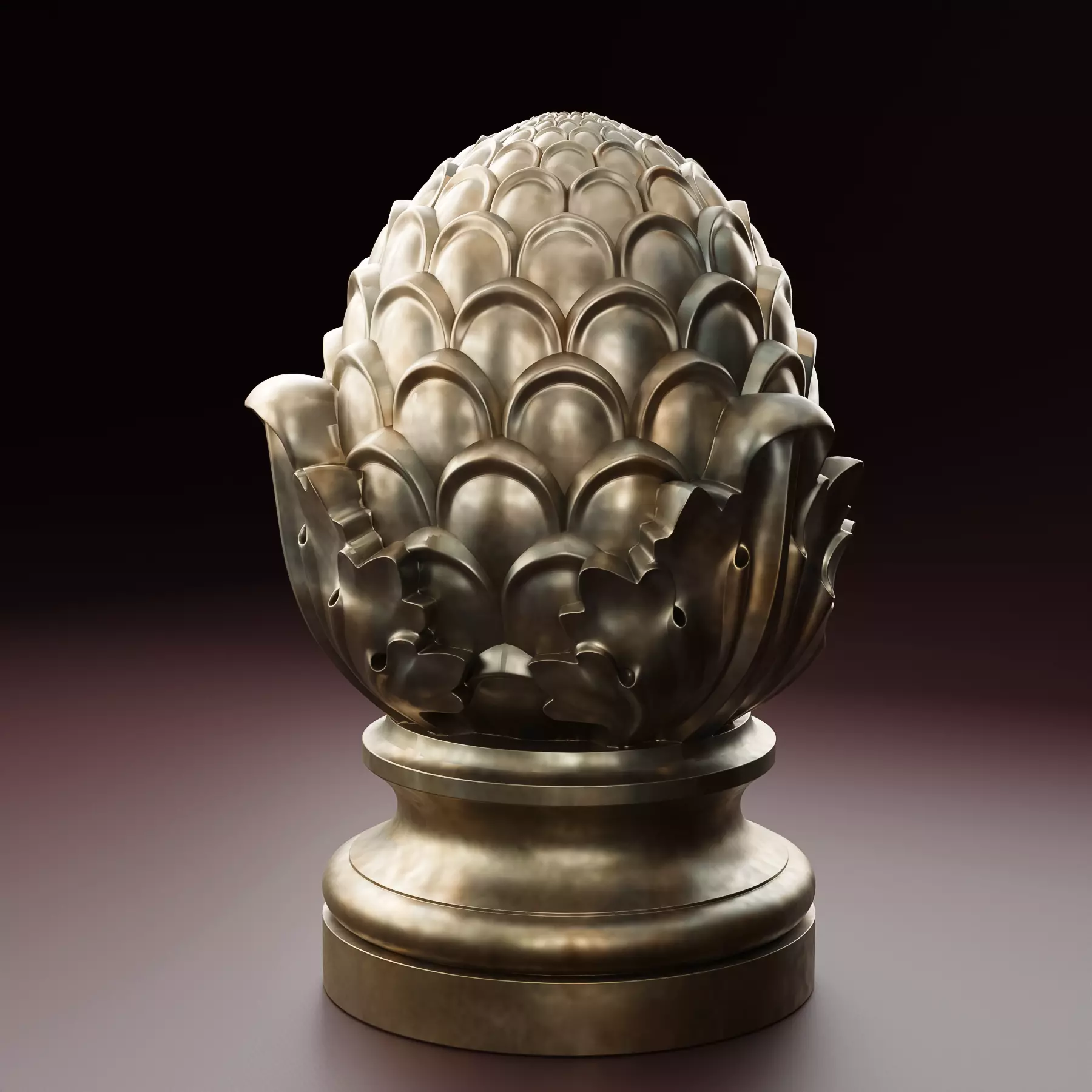 Fencing finial cone 3D print model
